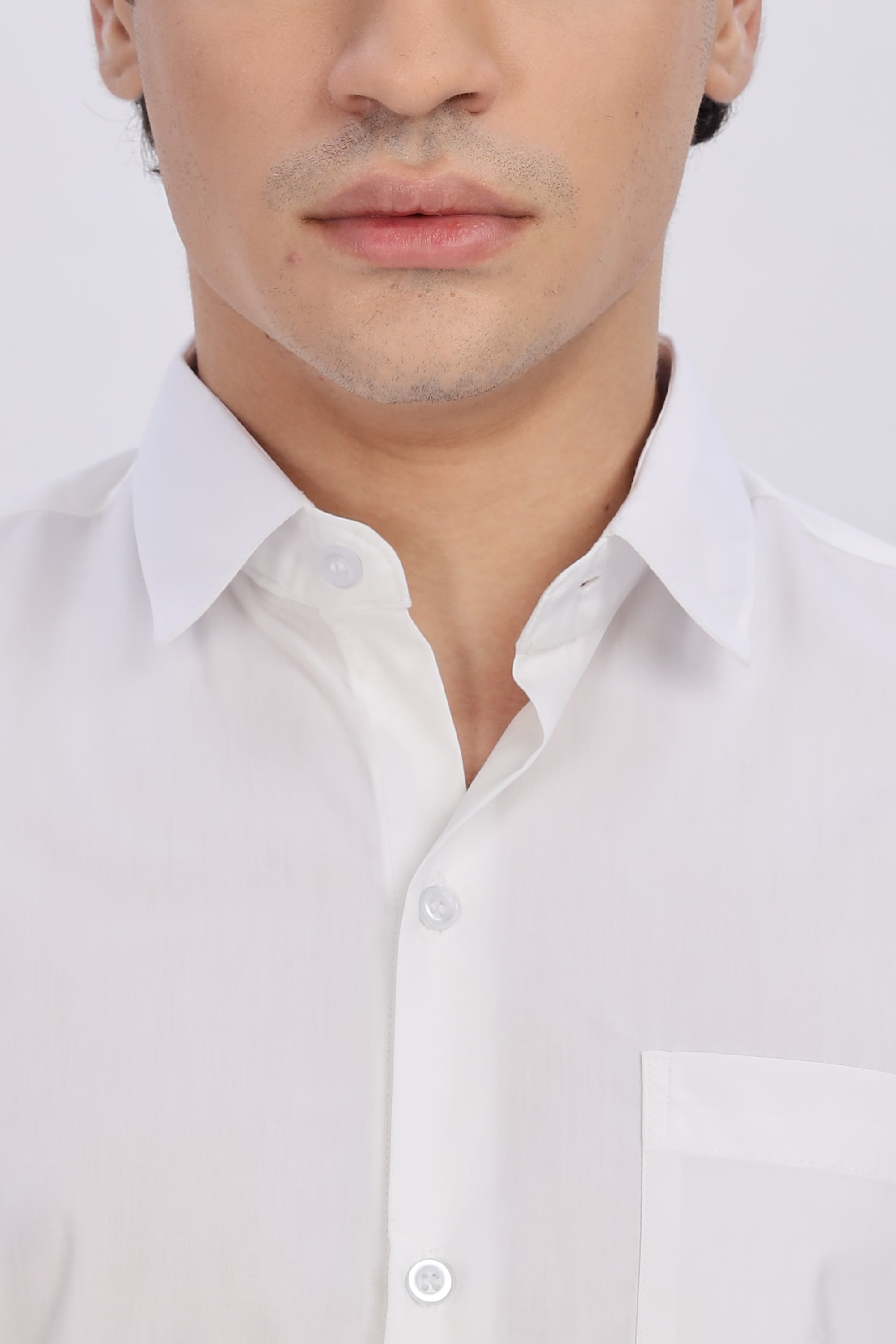 Stain - Free Half Sleeve White Shirt™