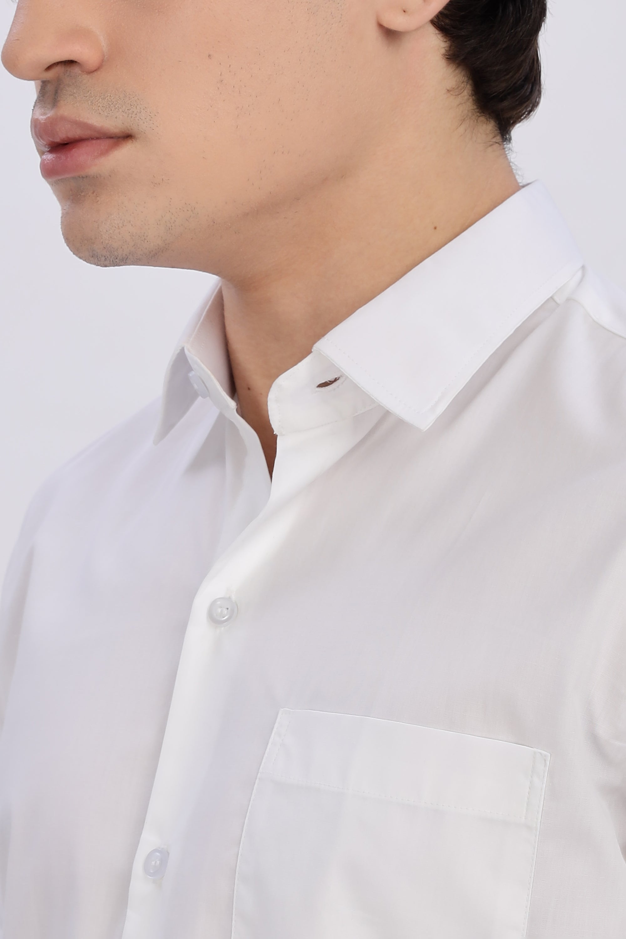 Stain - Free Half Sleeve White Shirt™
