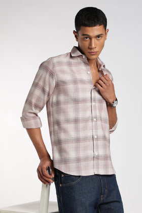 Legar Pink Checked Stain - Free Shirt