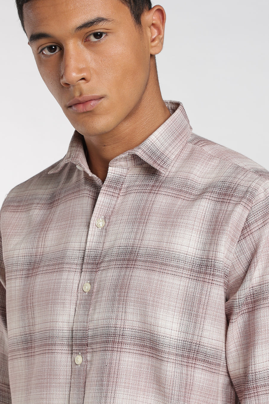 Legar Pink Checked Stain - Free Shirt