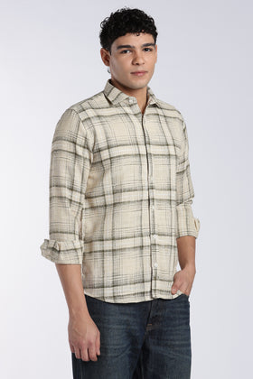 Sage Green Checked Stain-Free Flannel Shirt