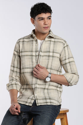 Sage Green Checked Stain-Free Flannel Shirt – photo 6