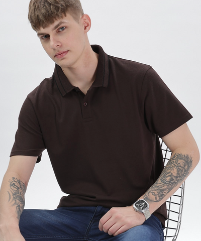 Coffee Brown - Polo Tshirt