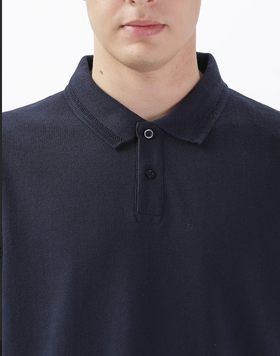 Solid Navy - Polo Tshirt