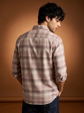 Legar Pink Checked Stain - Free Shirt