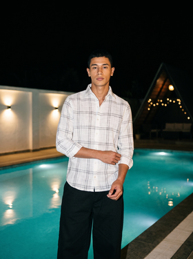 White Box Checked Stain - Free Flannel Shirt