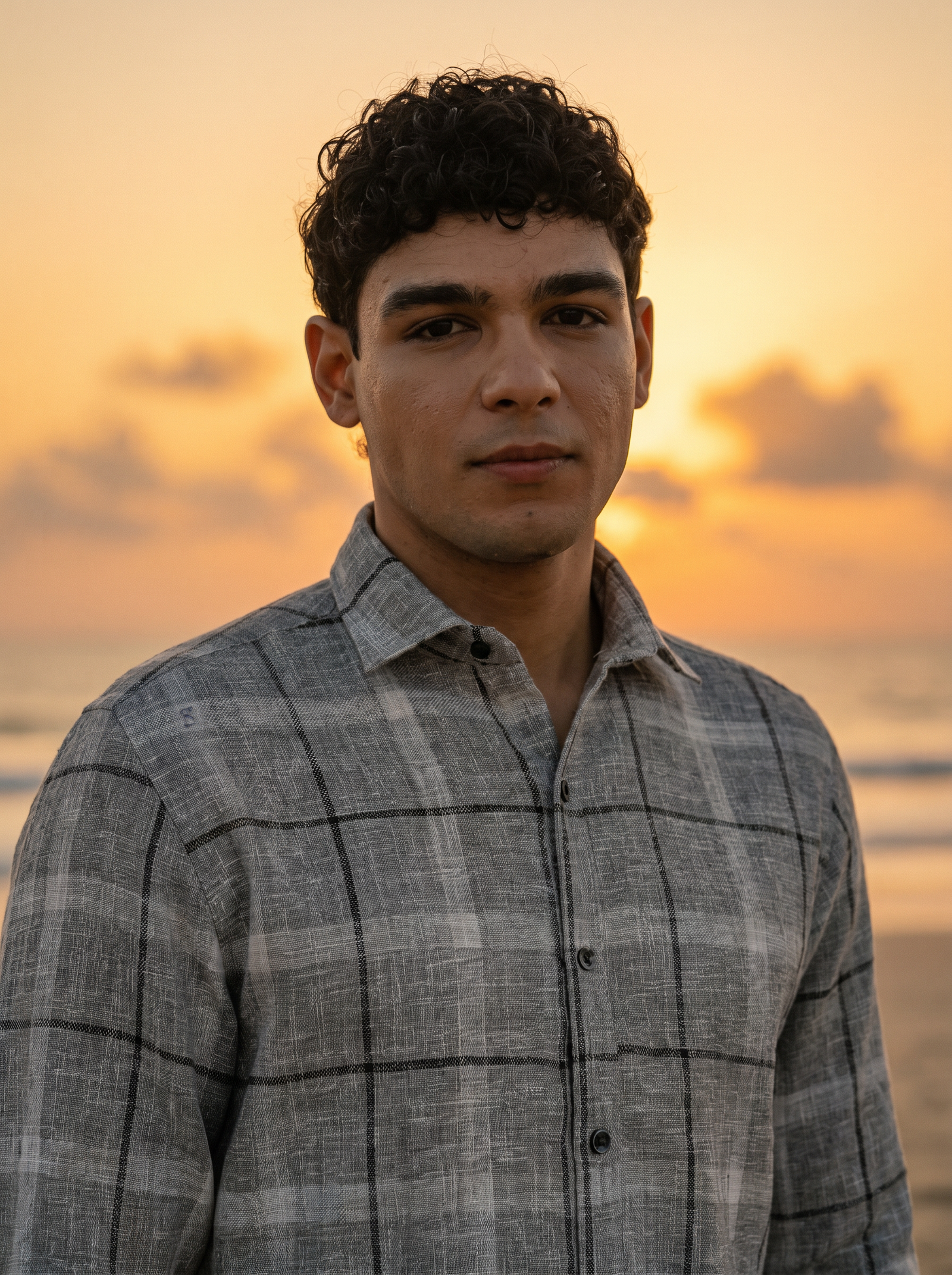 Grey & Black Checked Stain-Free Flannel Shirt