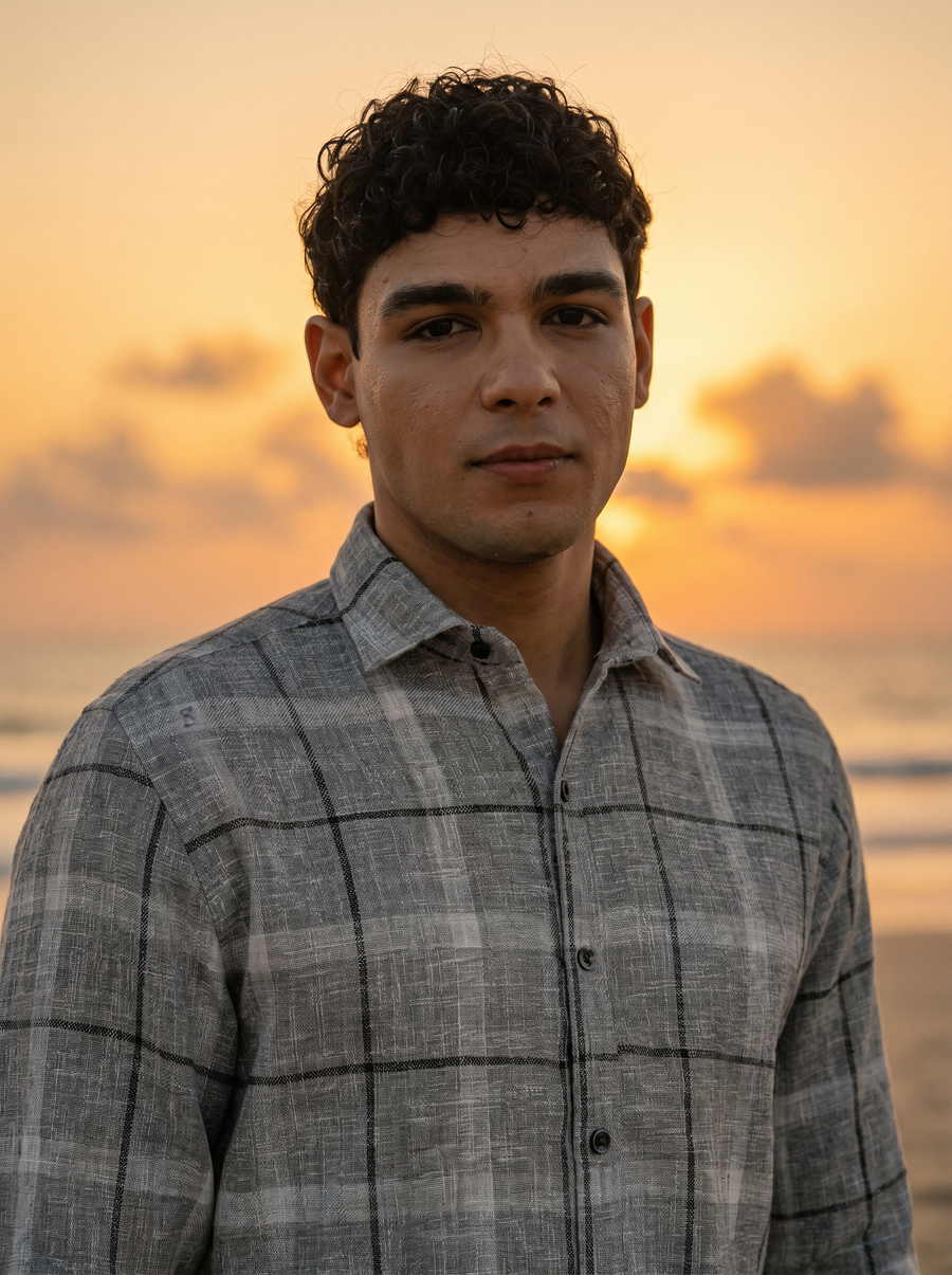 Grey & Black Checked Stain-Free Flannel Shirt