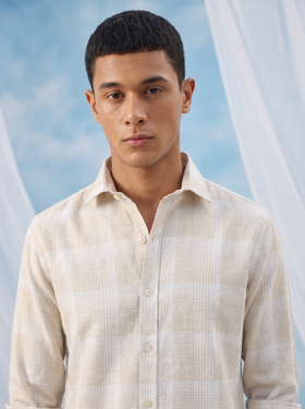 Oat Bamboo Linen Stain Free Shirt