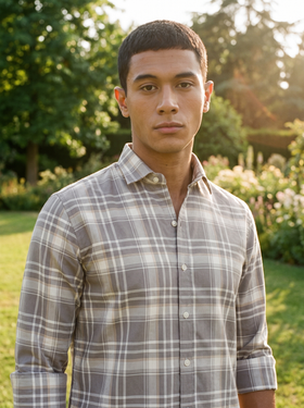 Mocha Grove Bamboo Linen Stain-Free Shirt