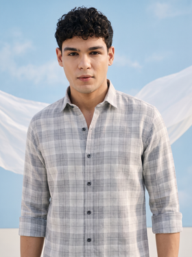 Silver Slate Bamboo Linen Stain-Free Shirt