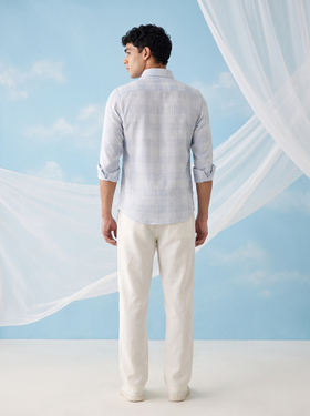 Air Blue Bamboo Linen Stain-Free Shirt