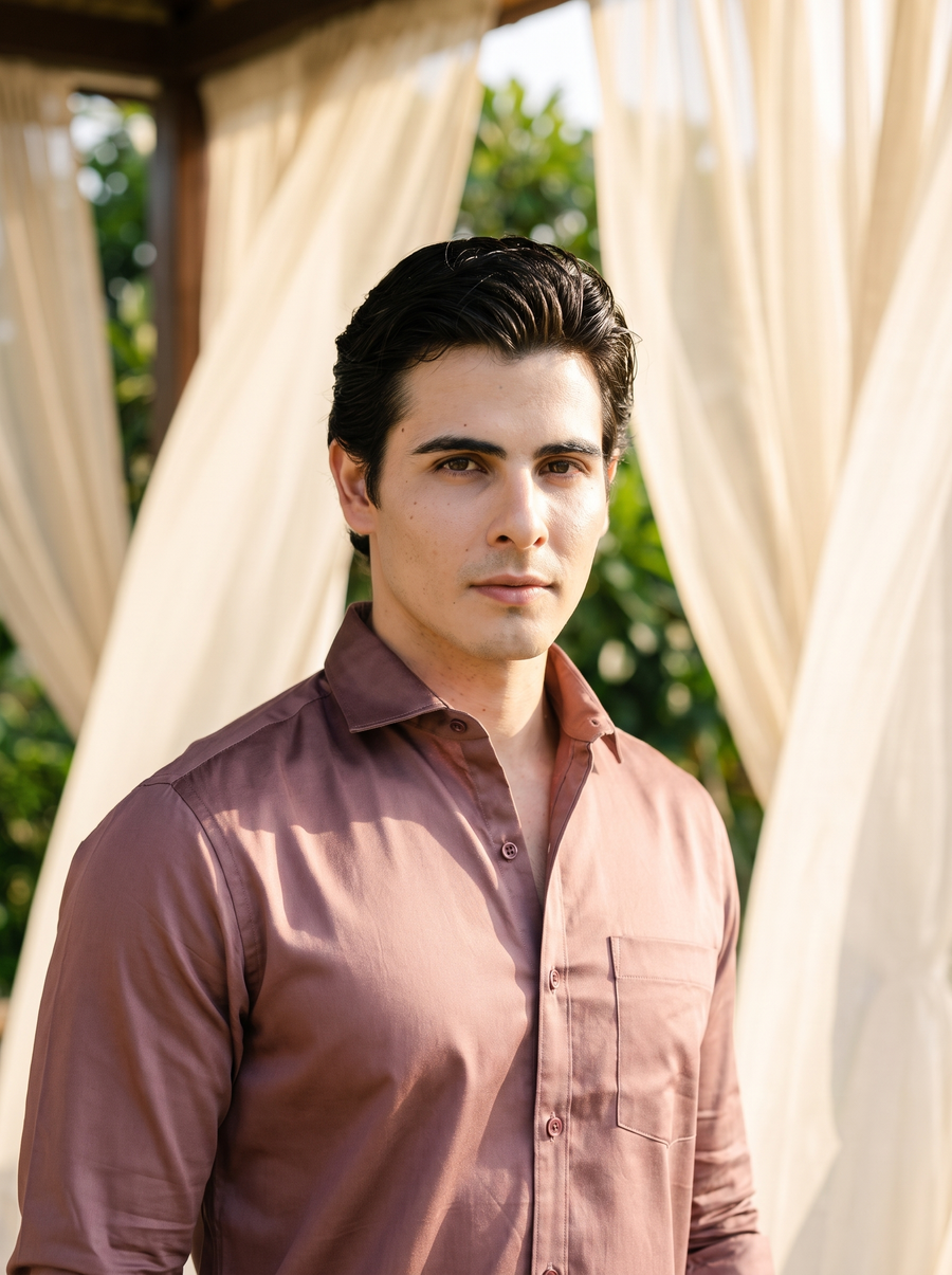 Smoked Rose Satin Stain-Free Shirt